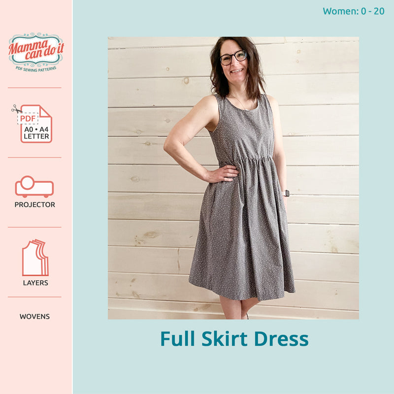 The Little Sewist: Sleeveless A-line mod dress pattern